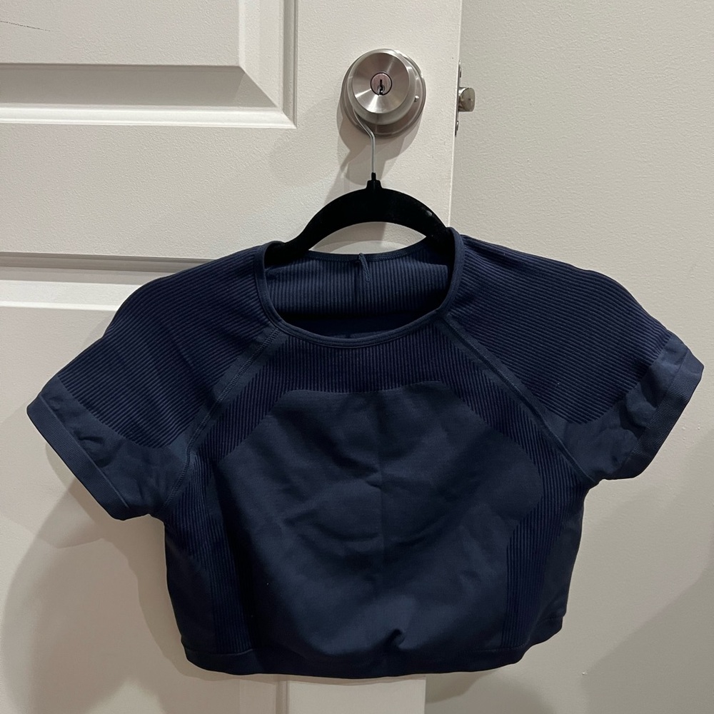 GARAGE Small Blue Crop Top